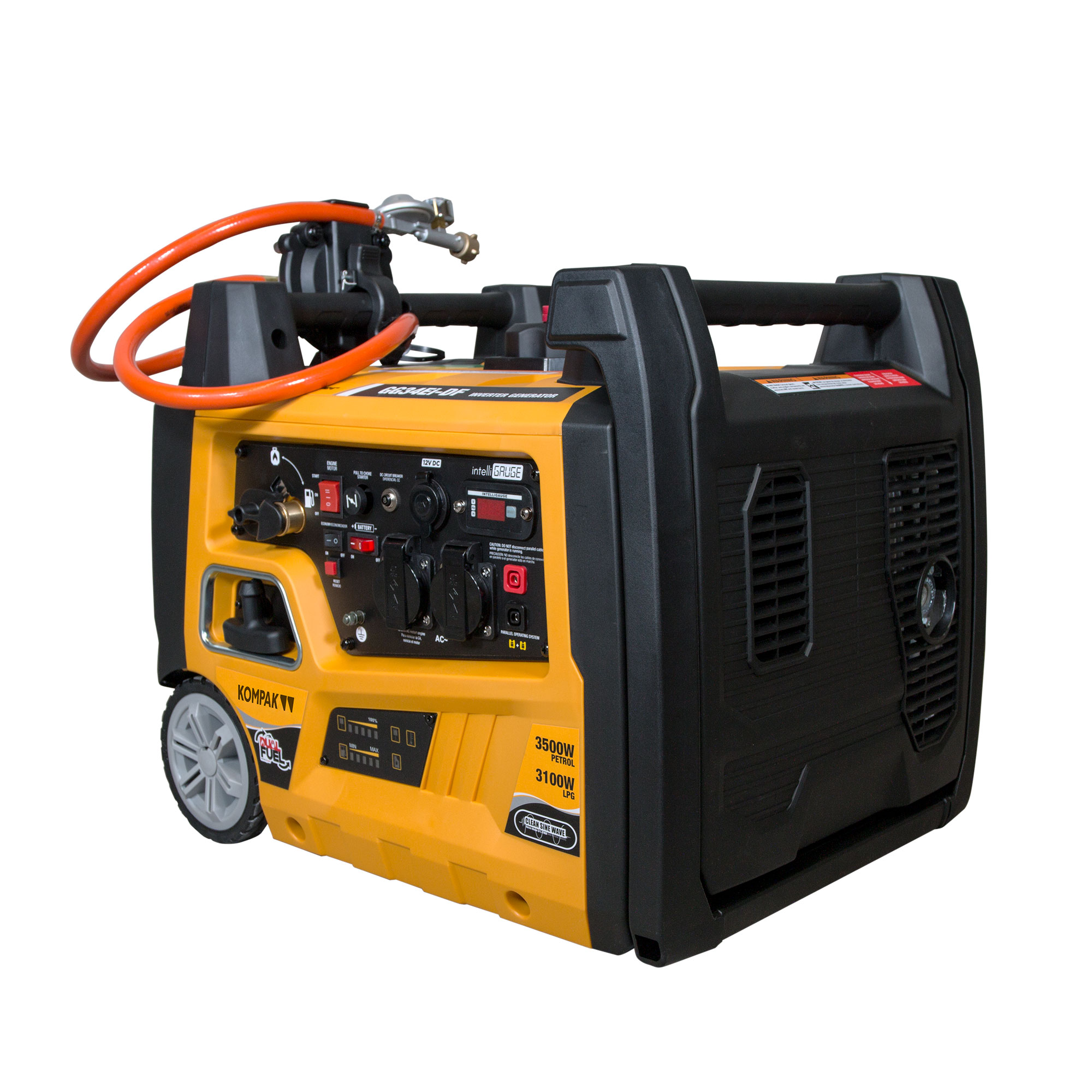 Generador eléctrico Inverter Dual Fuel de 3400W GG34Ei-DF