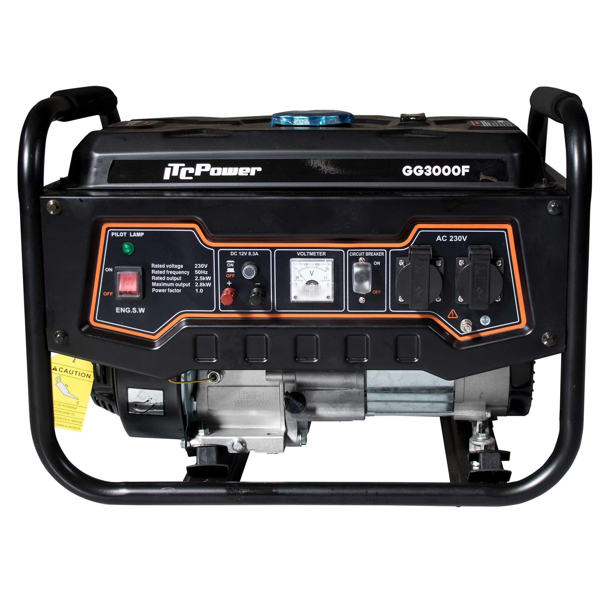 ◁ Gerador a gasolina ITCPower GG3000F ⚡ 2800 W⚡