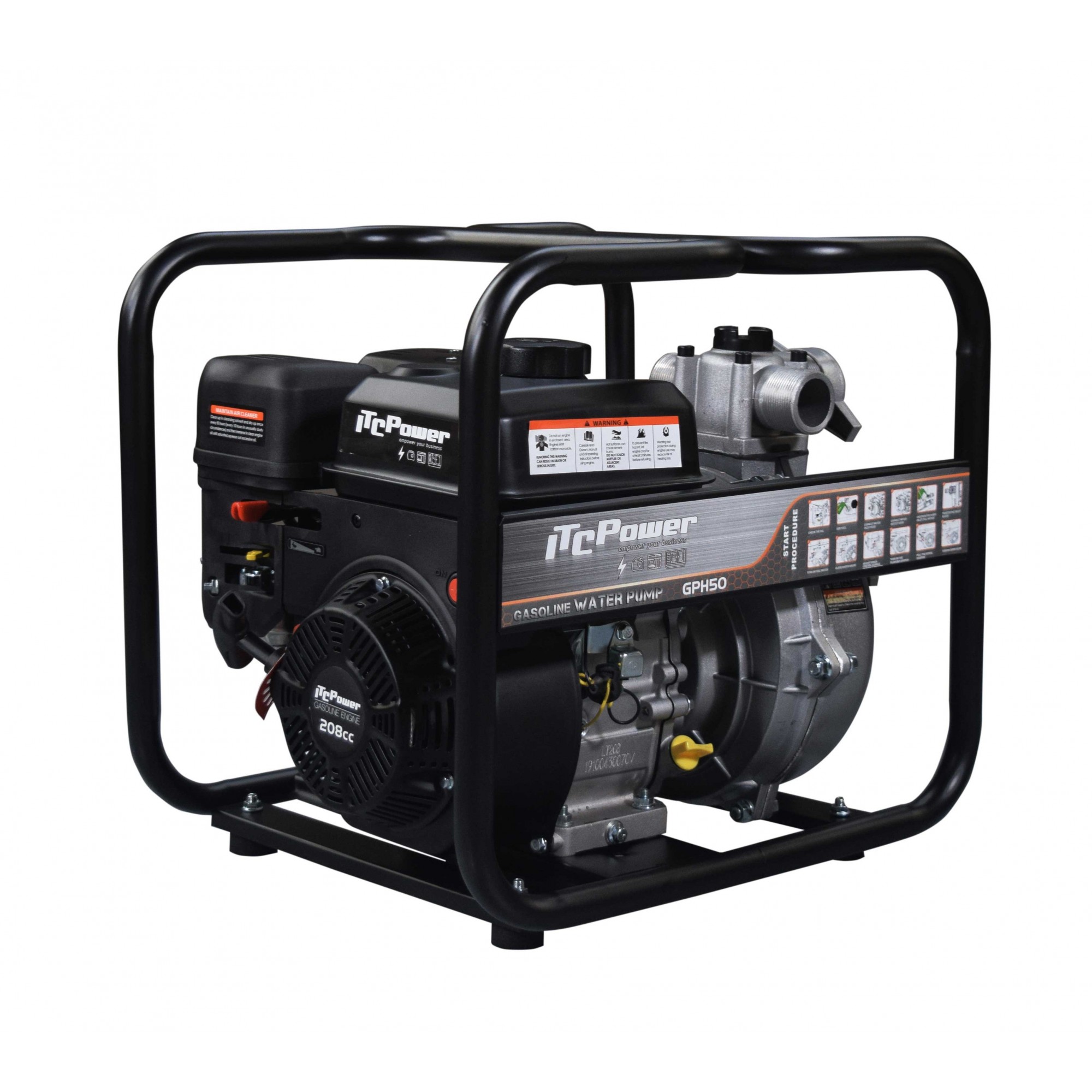 Bomba de gasolina de alta pressão 💧ITCPower GPH50 diâmetro 50mm