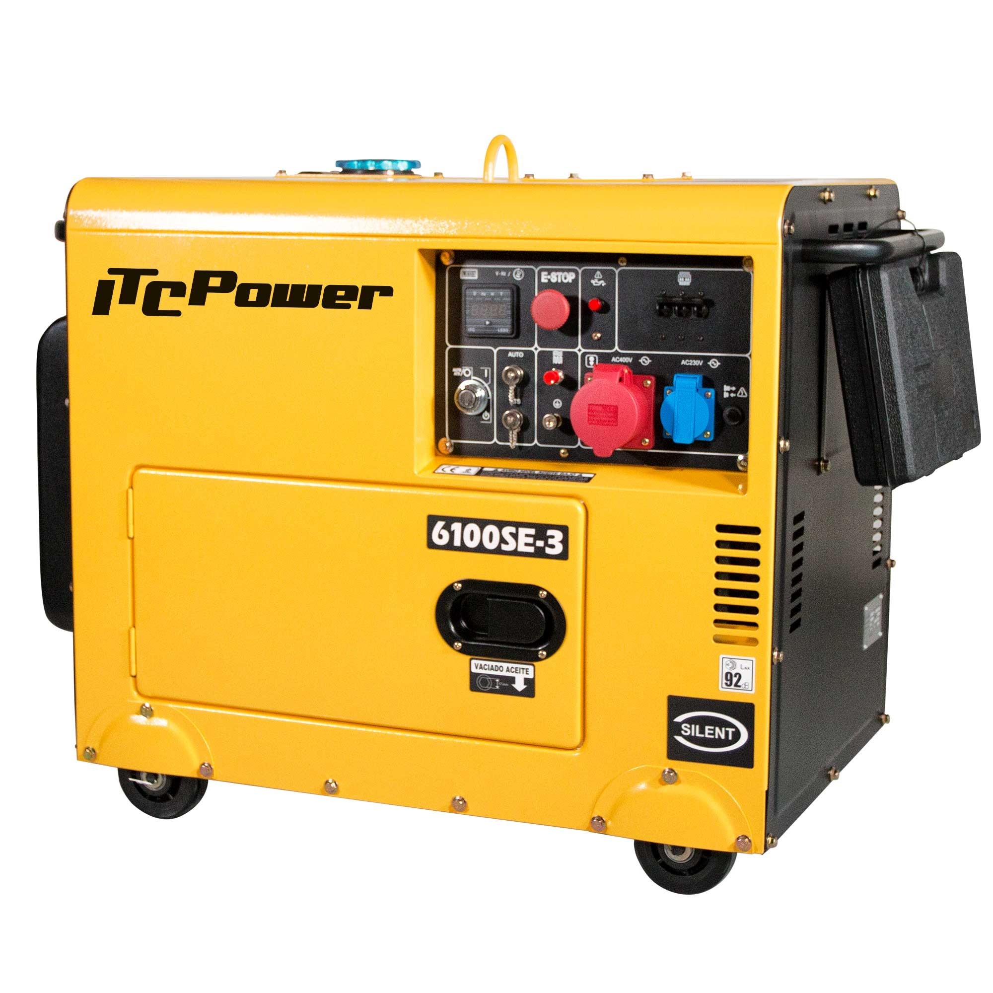 Generador Diésel ITCPower  Insonorizado 6100SE-3
