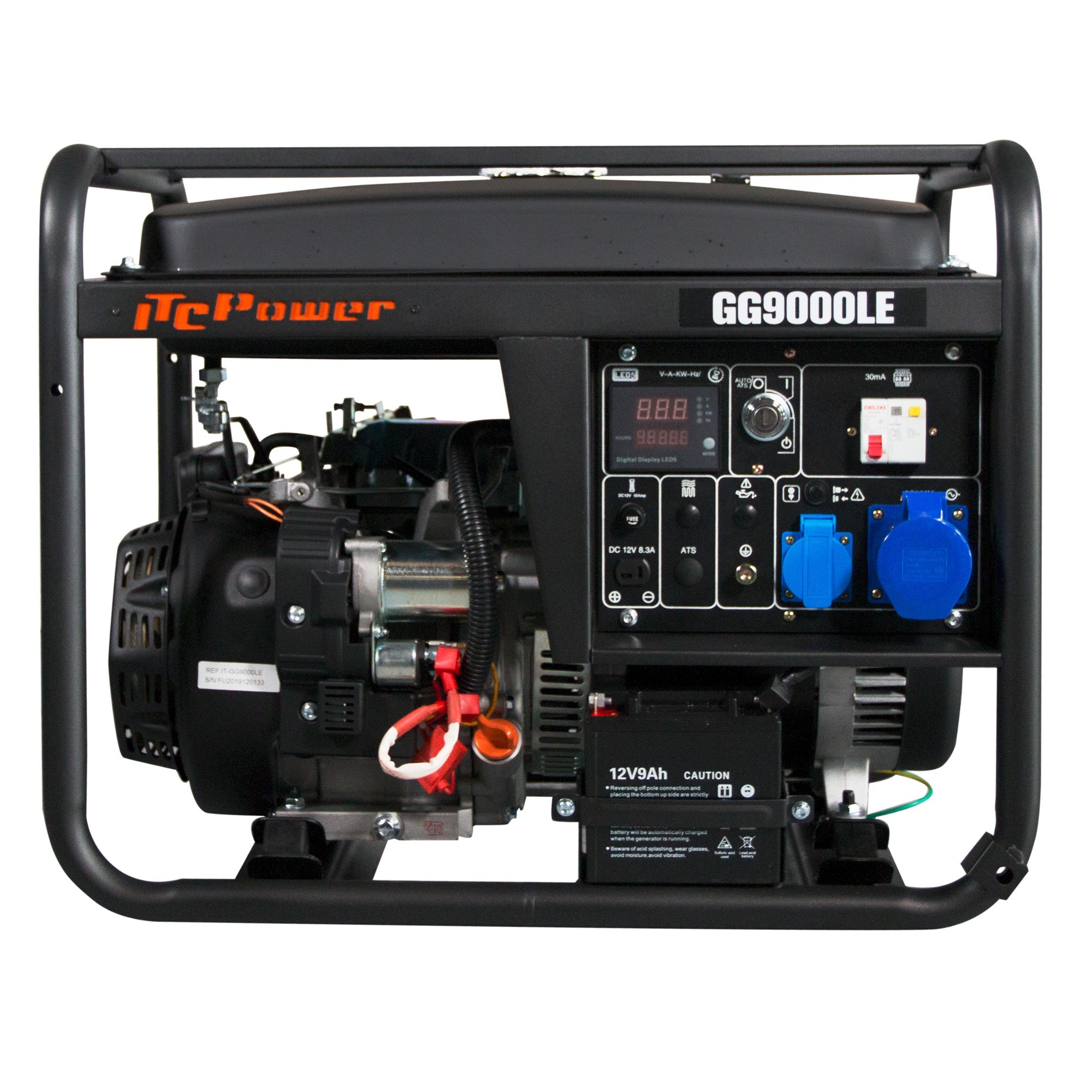 Gerador Elétrico Monofásico a Gasolina ITCPower GG9000LE