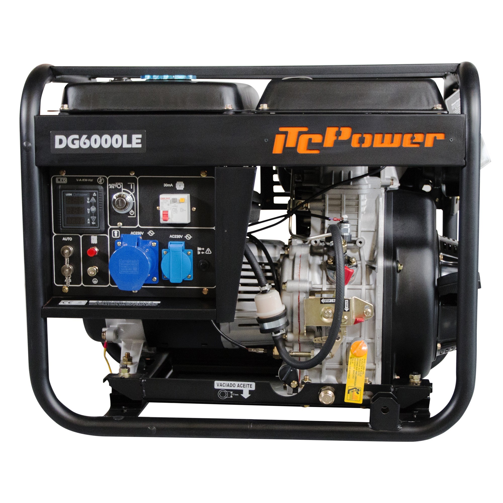 Gerador Elétrico a Diesel ITCPower DG6000LE 5300w【OFFERS】
