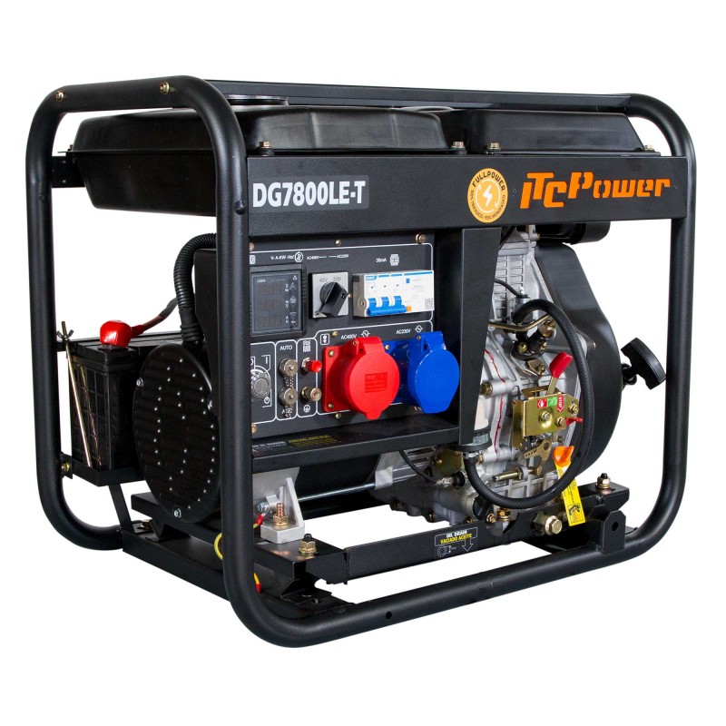 Gerador elétrico a diesel DG7800LET⚡ITCPower