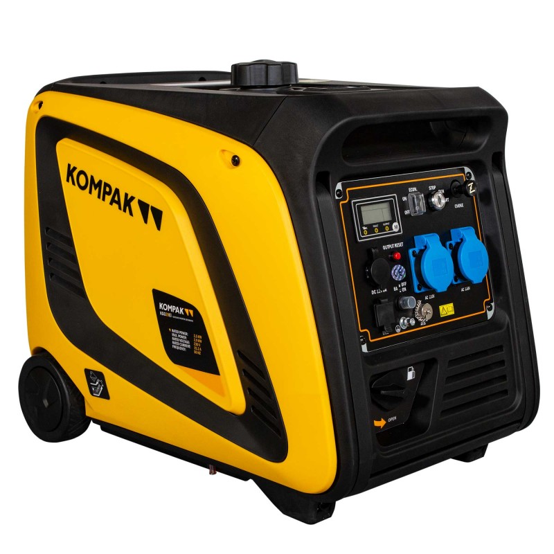 Gerador inversor a gasolina para campismo ou emergência ➤ 3900W. preparado para equipamentos electrónicos com corrente 100% está