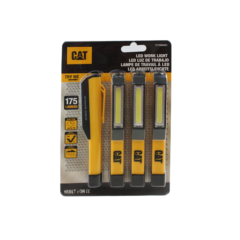 linterna de trabajo pequeña caterpillar - blister 4 unidades