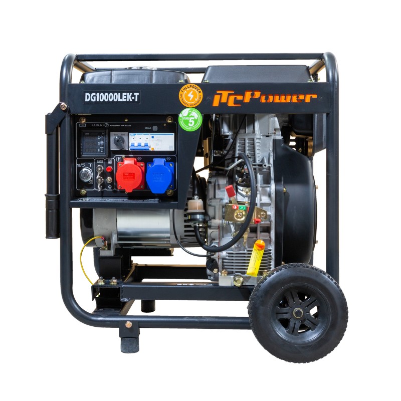 🤩DG10000LEK-T Generador diésel abierto Full Power 10,6 KVA/ 7,6 KW
