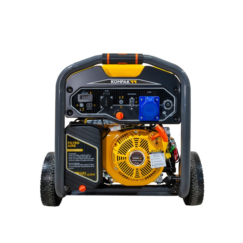 K9000E-STRONG. O novo modelo Kompak com kit de rodas incluído. 8KW de potência que lhe permite trabalhar em qualquer lugar! Serv