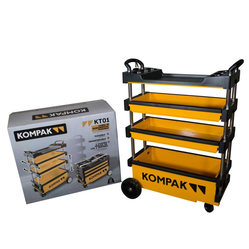 Oferta OUTLET🛠️Carro de herramientas desplegable KOMPAK KT01⚒️