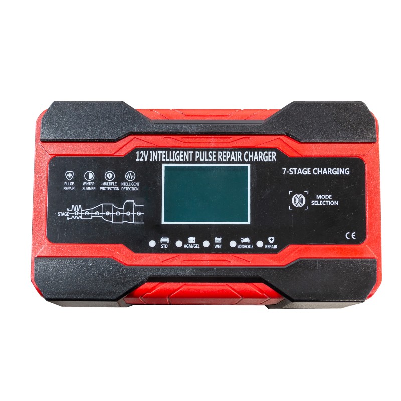 Carregador de manutenção inteligente com pinças de bateria do gerador