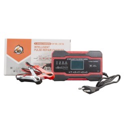 Carregador de manutenção inteligente com pinças de bateria do gerador