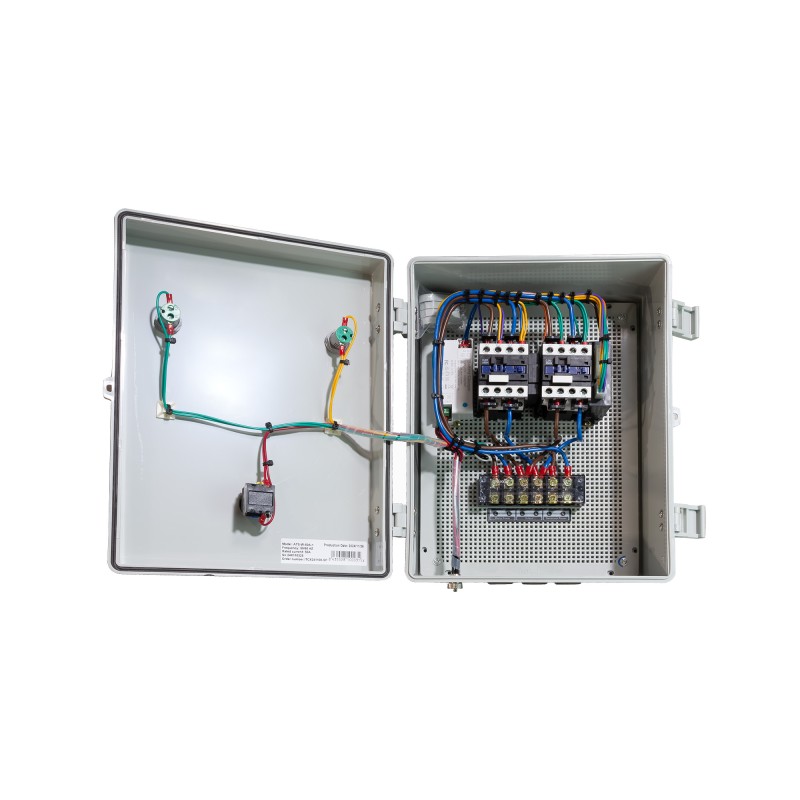 O comutador automático é utilizado para mudar da fonte de alimentação primária (a rede eléctrica local) para a fonte secundária,
