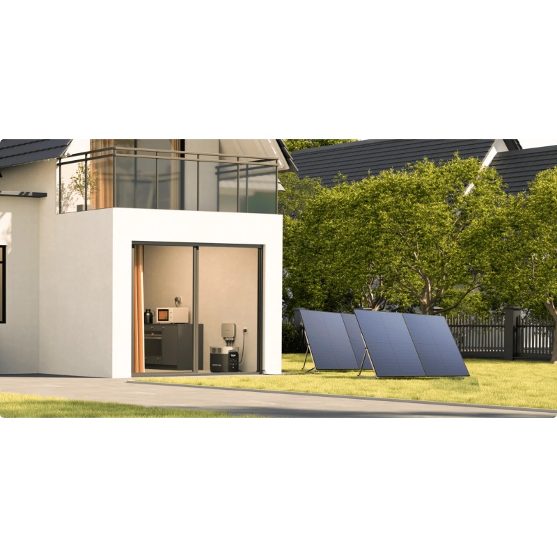 ♻️ Kit de dos paneles solares rígidos de 450W de EcoFlow