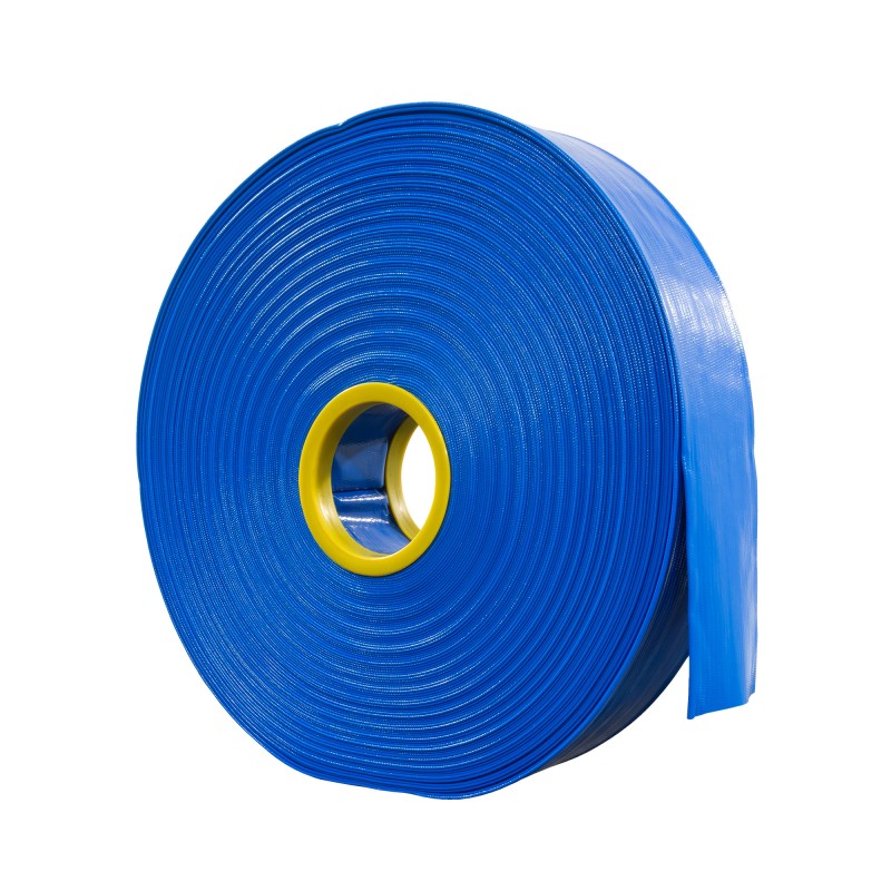 Mangueira de impulsão plana 75mm 50M Alta resistência. Para a condução e transferência de líquidos.