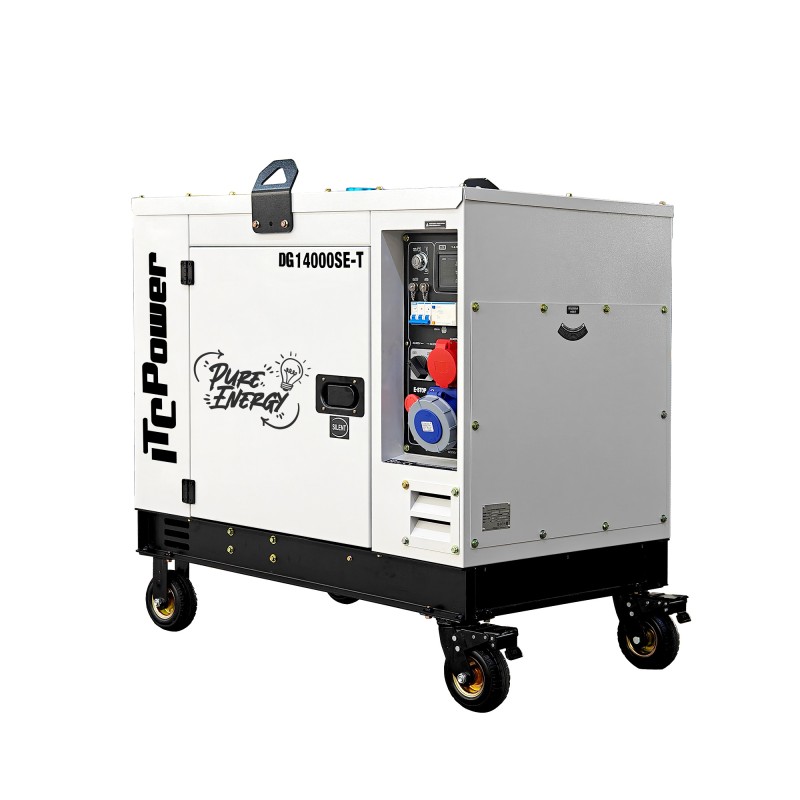DG14000SE-T Generador diésel insonorizado monofásico y trifásico 10 kW / 13,8 kVA ITCPower
