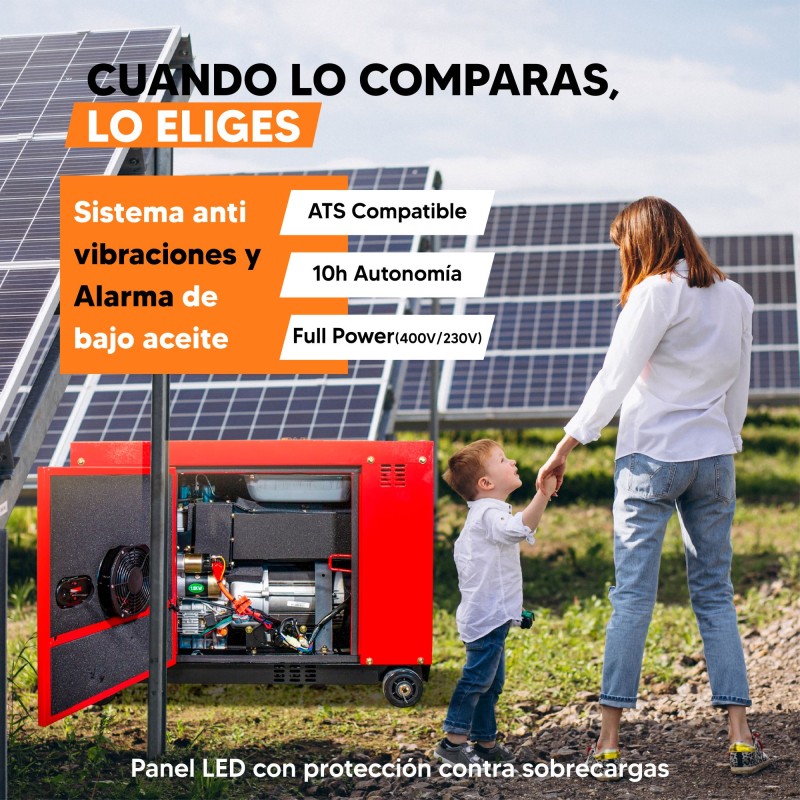 Rebajas! Generador 8000D-T Diésel  ⚡FULL POWER ⚡ITCPower