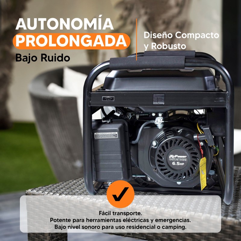 ◁ Gerador a gasolina ITCPower GG3000F ⚡ 2800 W⚡