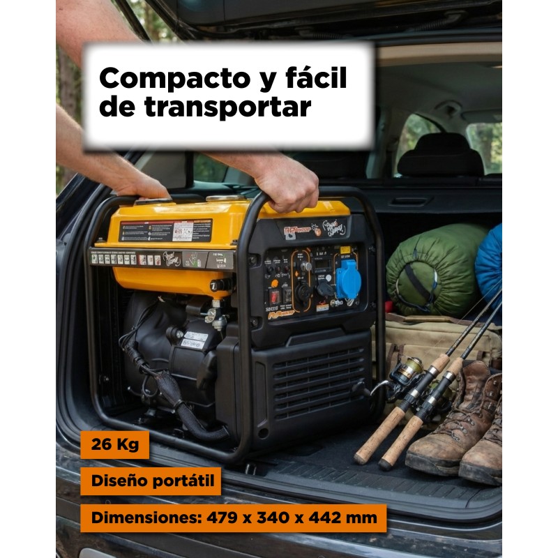 Novo! Gerador Inversor a Gasolina GG32Xi 3,2kW ⚡ITITCPower