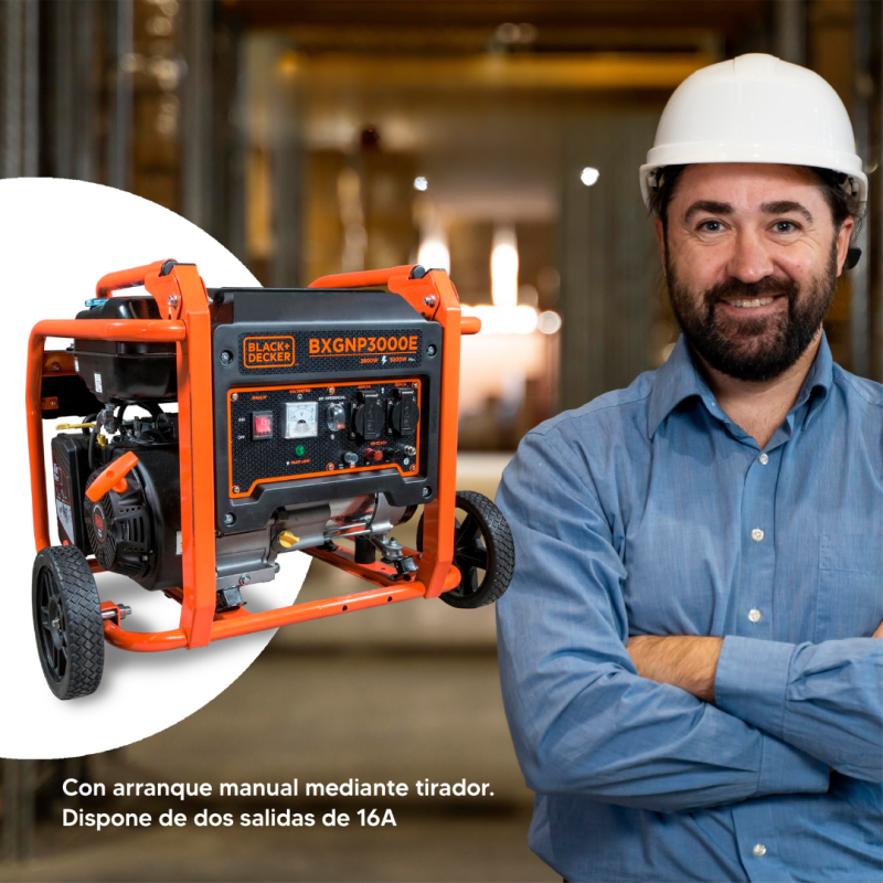 ▷ Conjuntos de geradores a gasolina de 3 KW BLACKandDECKER MELHORES OFERTAS⚡