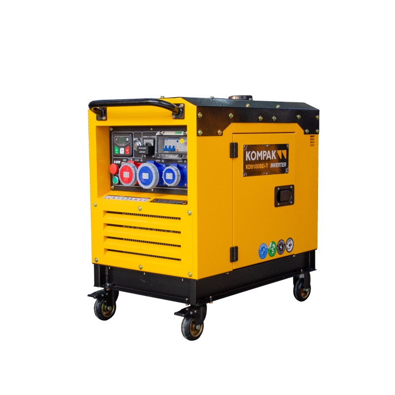 KD9100SEI-T Generador inverter 6,5 kW trifásico eléctrico KOMPAK
