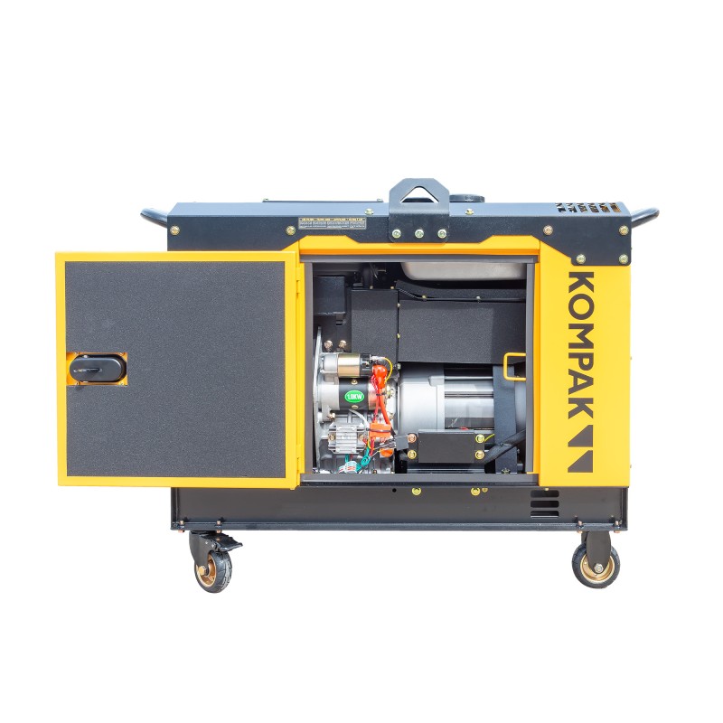 Gerador elétrico a diesel de 5,7 kW / 7,9 kVA Full Power da KOMPAK