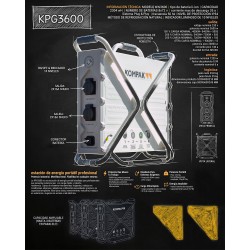 KPG3600 Estación de energía portátil KOMPAK 3600W