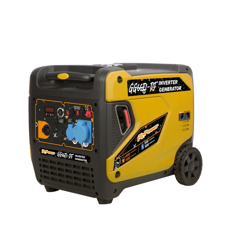 GG66Ei-DF Generador eléctrico Gasolina Inverter Dual Fuel 6,5KW 230V de ITCPower