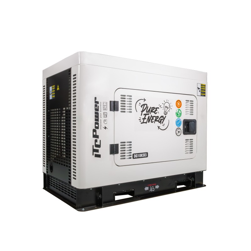 ⚡Gerador a gasóleo com inversor DG18KSEi de 15,5 kW, insonorizado | 230 V e 400 V