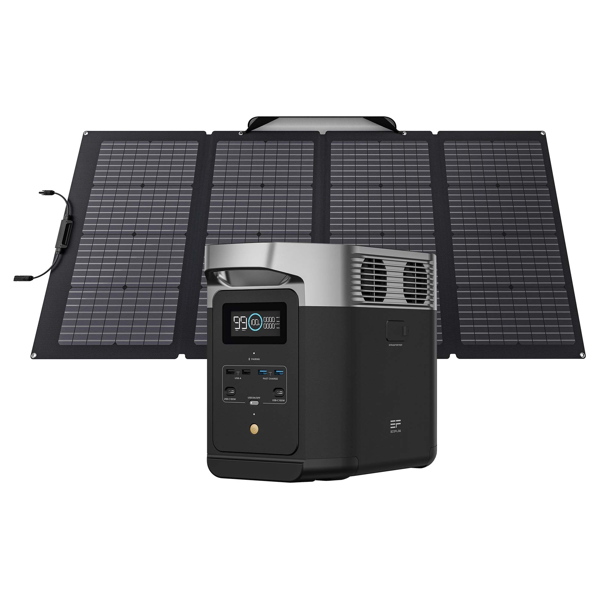 ♻️ EcoFlow Estación de carga DELTA 2 ? + Panel Solar ? Bifacial de 220W